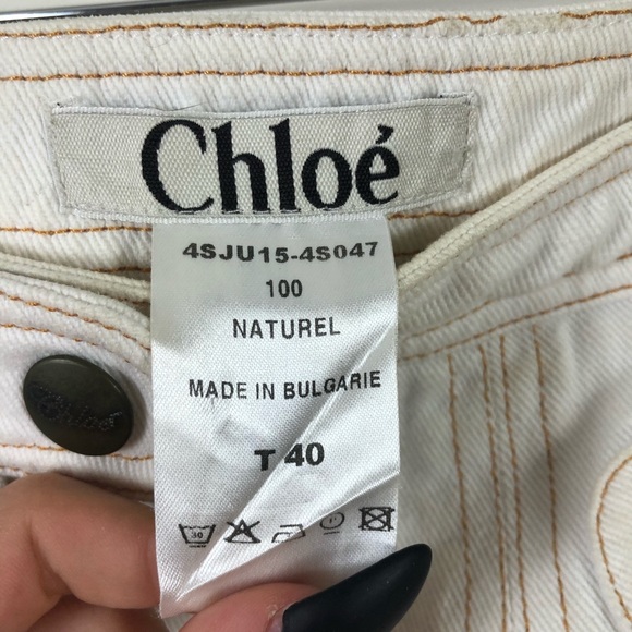 Chloé White Jean Skirt - Picture 6 of 8